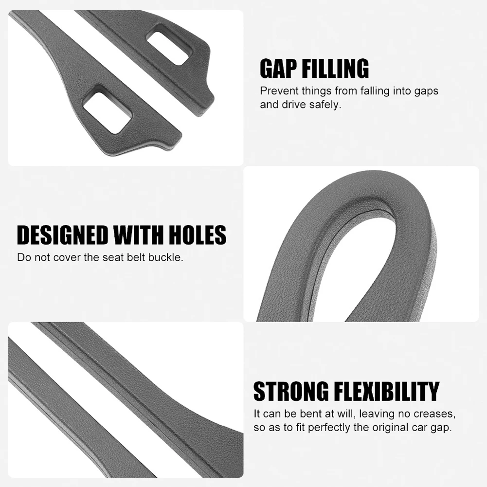 Car Seat Gap Filler with Hole Anti-Drop Seat Gap Strip Elastic Car Seat Gap  Pad Car Seat Crevice Trim Strip Car Decoration Parts