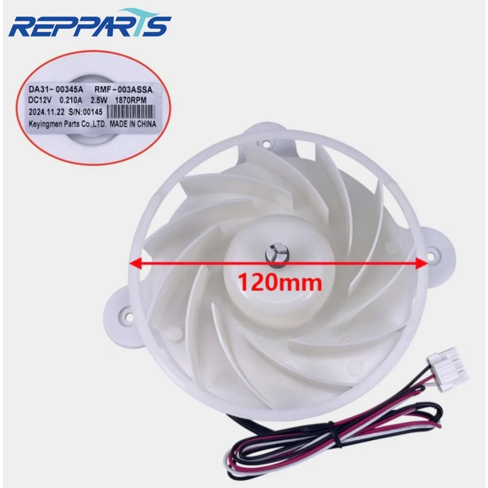 RMF-003ASSA DC12V Fridge Radiator DA31-00345A Cooling Fan For Samsung Refrigerator Freezer Parts