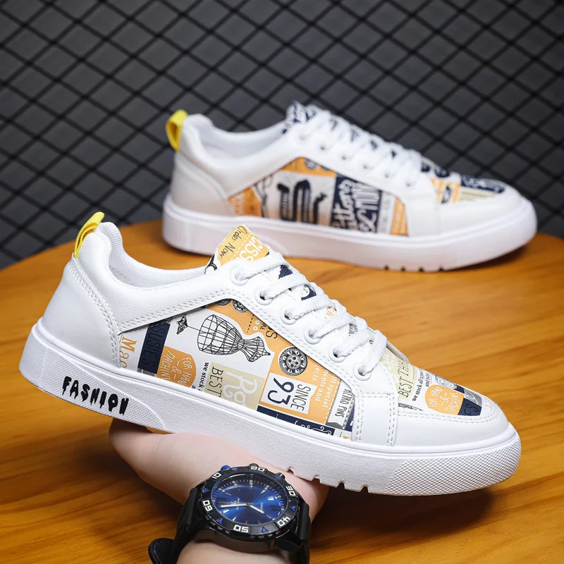 2024MenSkateboardingShoesFlatsSneakersCanvasShoesforMenCasualSportsWearresistant