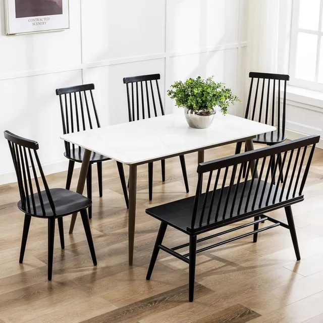 Modern Wood Dining Set 1