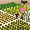 DIY Material Realistic Grass Tuft Miniature Grass Bushes Plant Cluster Scenery Mutlicolor Simulation Grass Nest Model Sand Scene 1