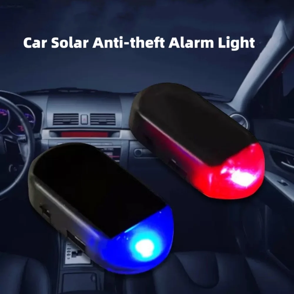 Car Fake Security Warning Light Solar Powered Wireless LED Flashing Simulated Dummy Alarm Anti Theft Caution