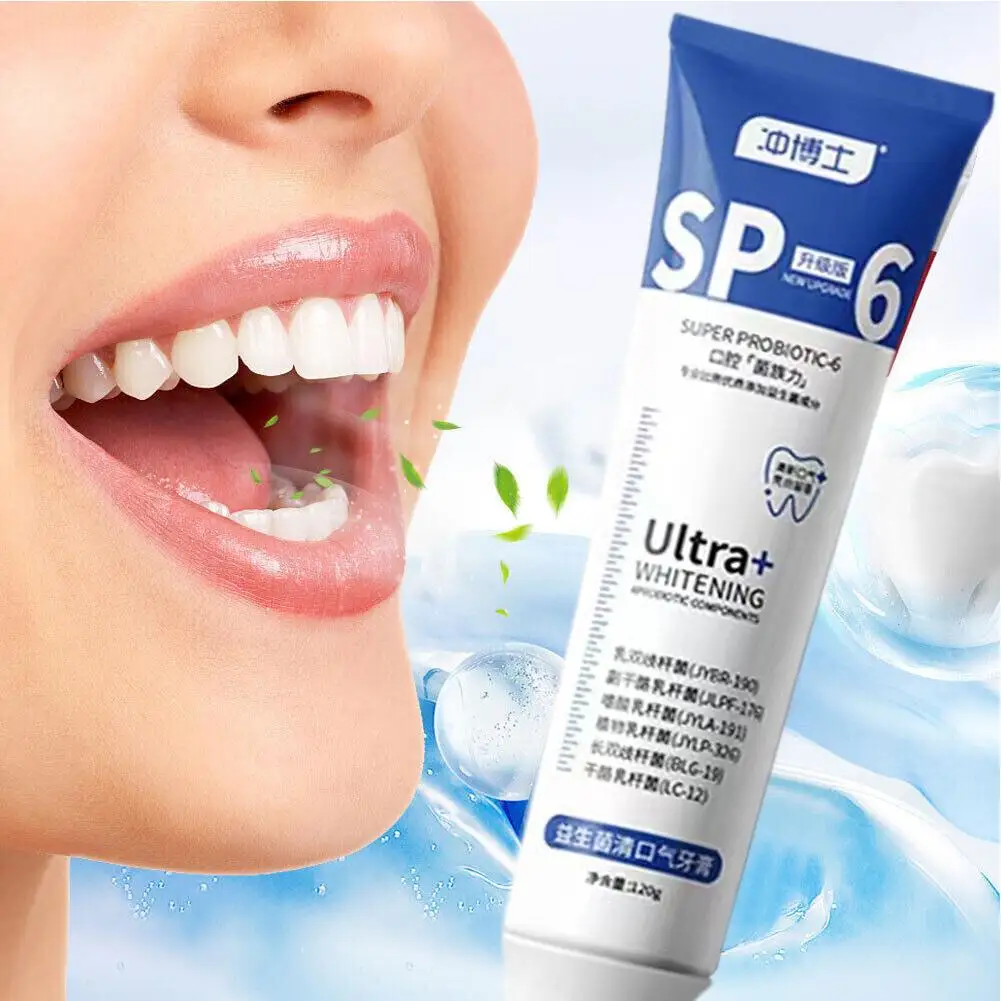 Probiotic Whitening Toothpaste Removal Tooth Stains Fresh Breath Improve Yellow Teeth Tartar Deep Cleansing Oral Odor Gum Care