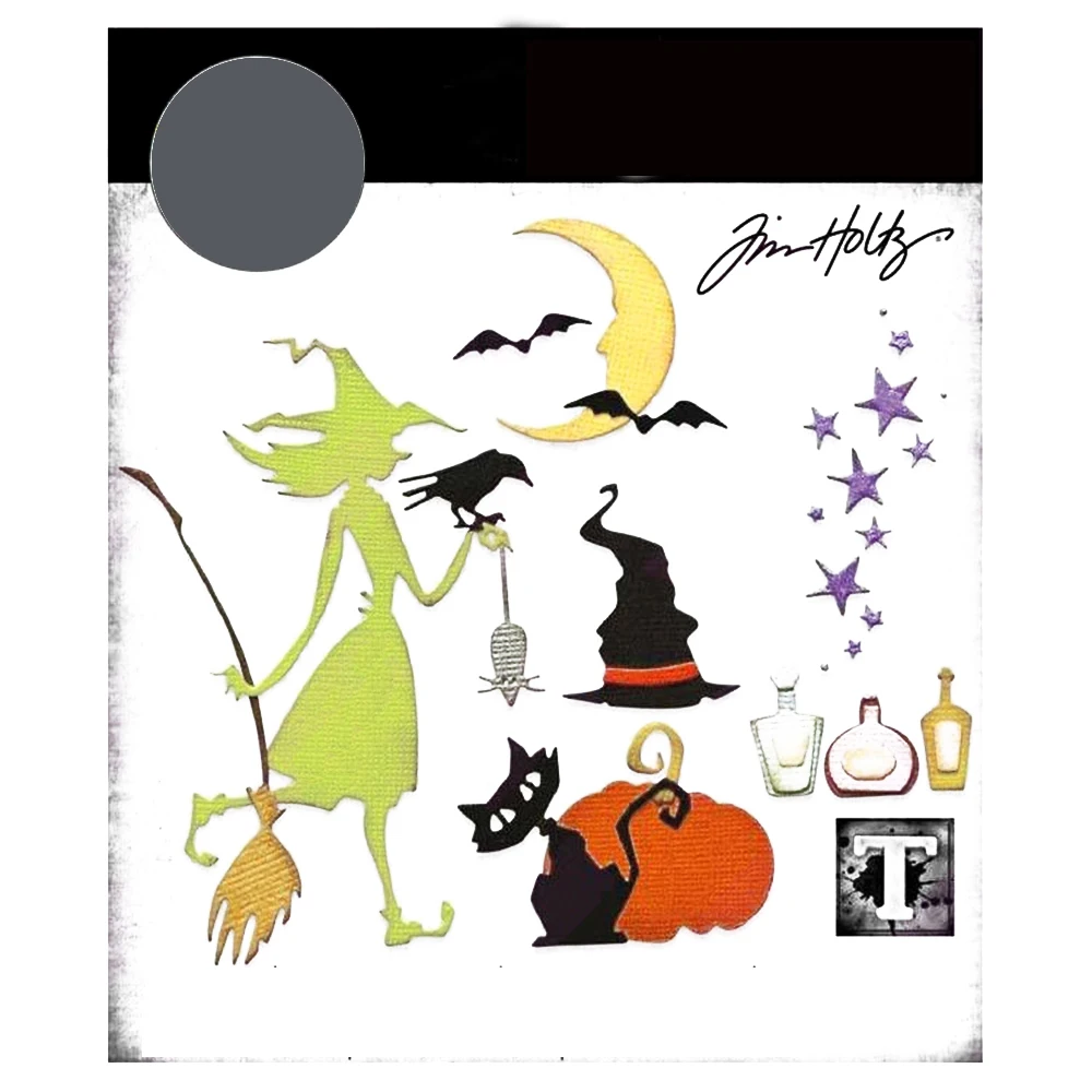 Halloween Night Haunted Graveyard Colorize Die Metal Cutting Dies Scrapbook Decoration Embossing Template DIY Make Card stickers scrapbooking supplies embossing stamps