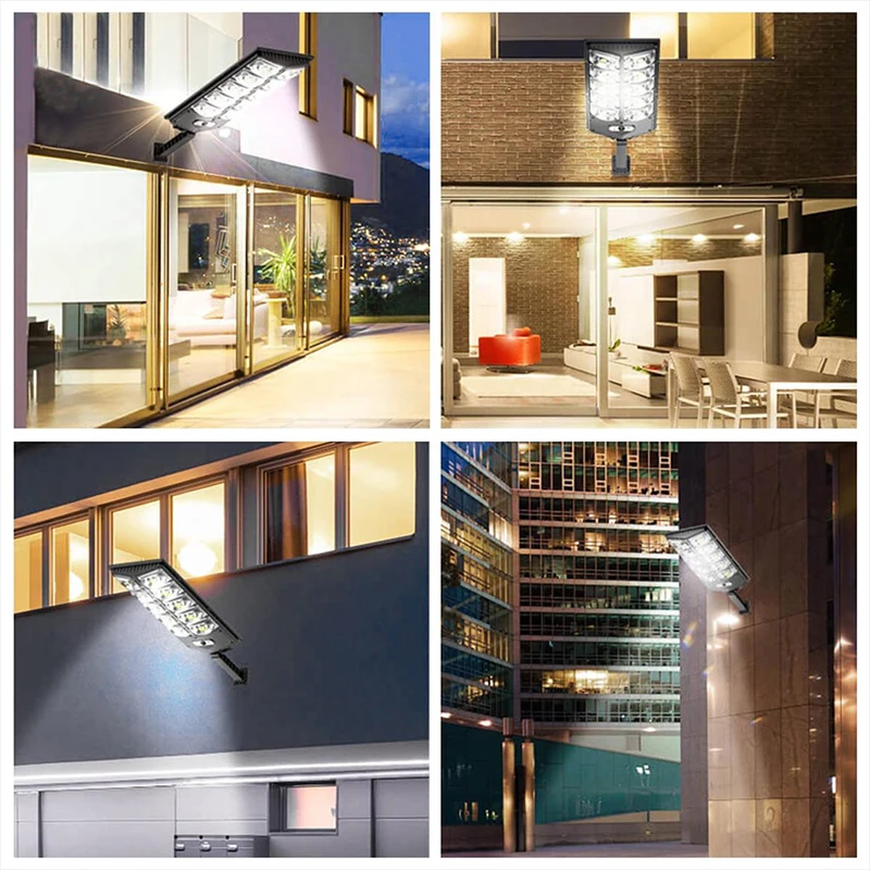 Solar Led Light 600000 Lumens Outdoor Lighting 990 LED Garden Lights Big Solar Panel Lamps Waterproof Motion Sensor Street Light led street lamp solar garden lights led lamp