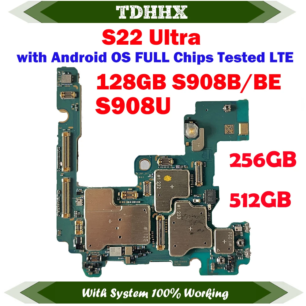 اللوحة الأم لسامسونج جالكسي s22 ultra جميع الفئات