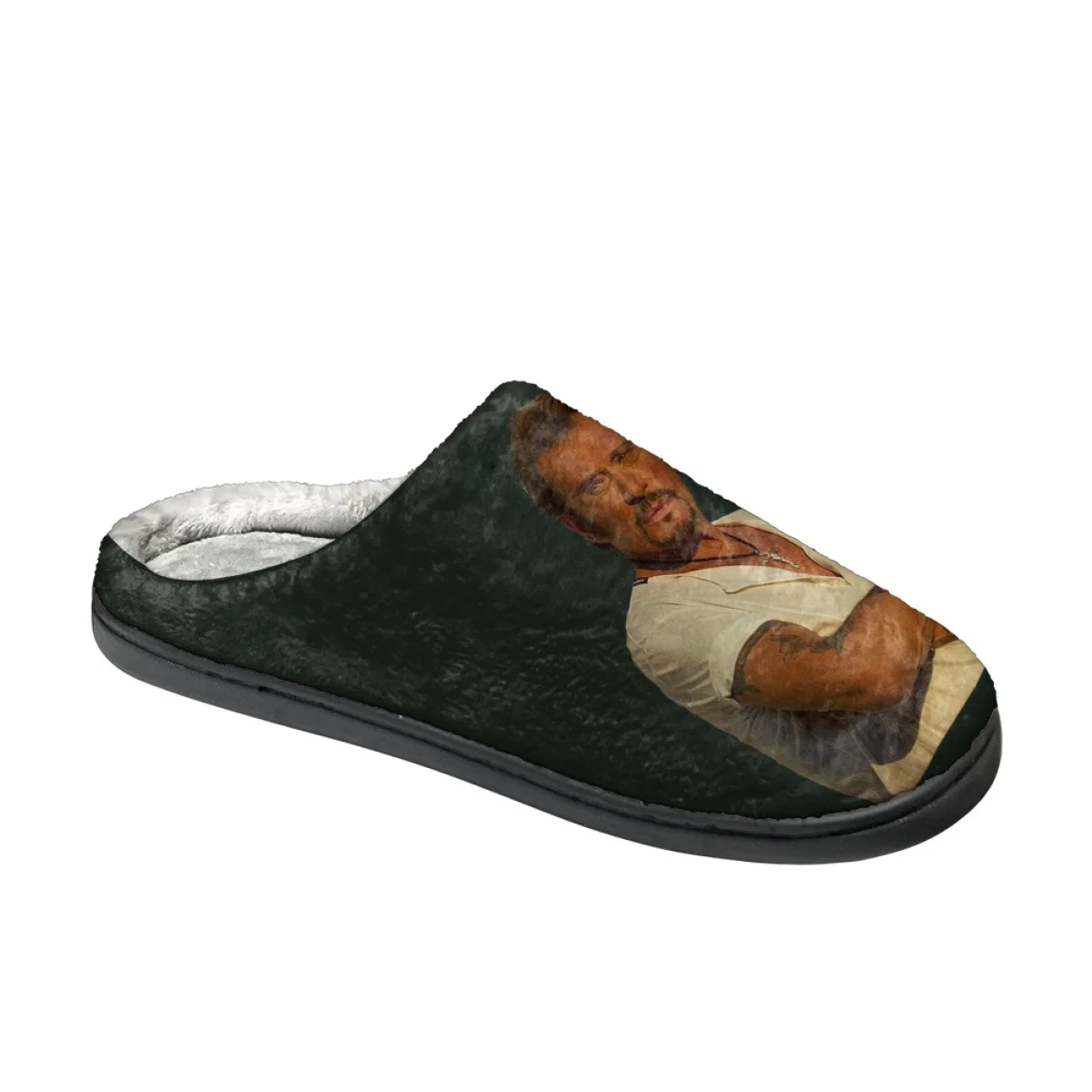 Johnny hallyday Print Cotton Slippers Dropshipping Non-Slip Indoor Floor Shoes Comfortable Home Women Men Slides Zapatos Planos
