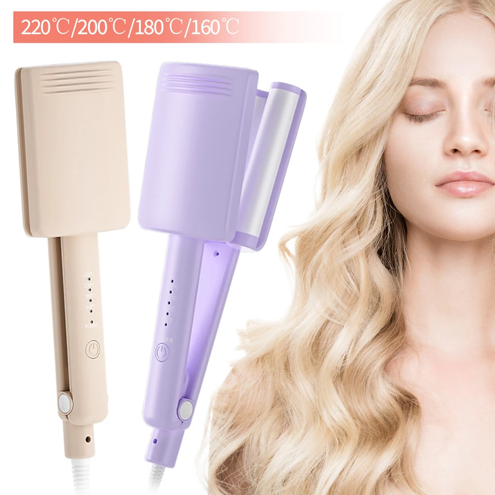 Description Picture 3 of itemAutomatic Hair Curler Three Barrel Ceramic Curling Iron Hair Deep Wavy Roll Wand LCD Electric Splint Fast Curling Hair Tools