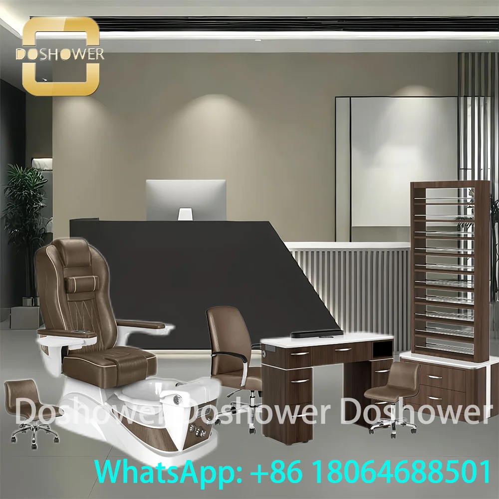 Autofill Pedicure Chair Seat Cover Package With Manicure Pedicure Chair Package For LED Lighting Throne Spa Chairs