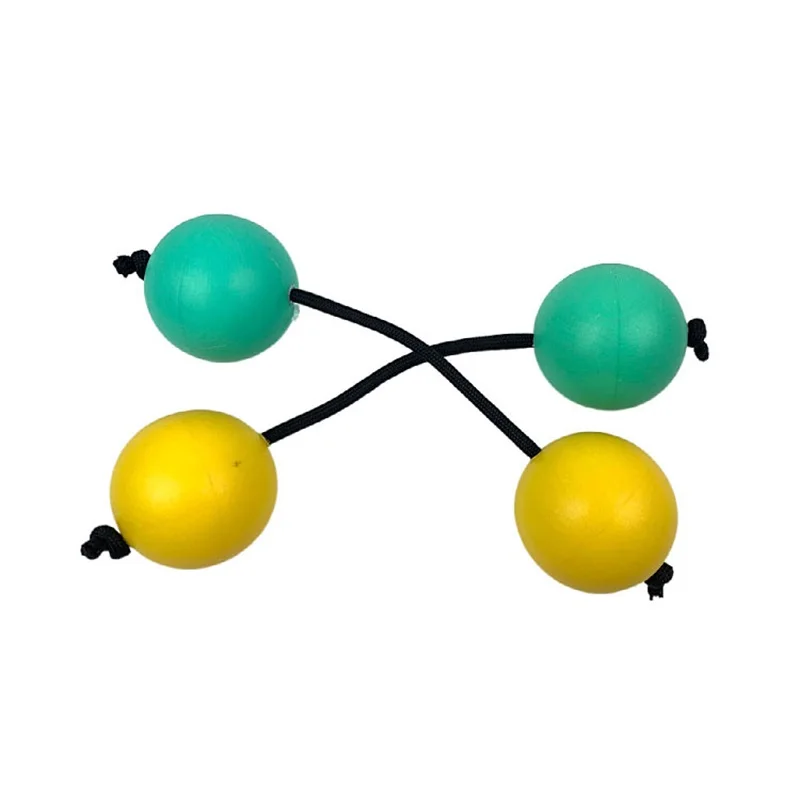 1 Pair Of African Shaker Asalato Rhythm Ball Maracas Single Hand Percussion Instrument 2 Strings And 4 Balls For Beginners