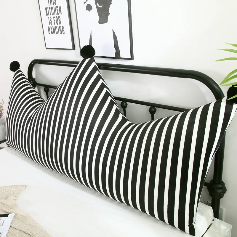 

Ins crown - Princess pillow, large back bed, soft tatami bag, long double bed, children's removable pillow