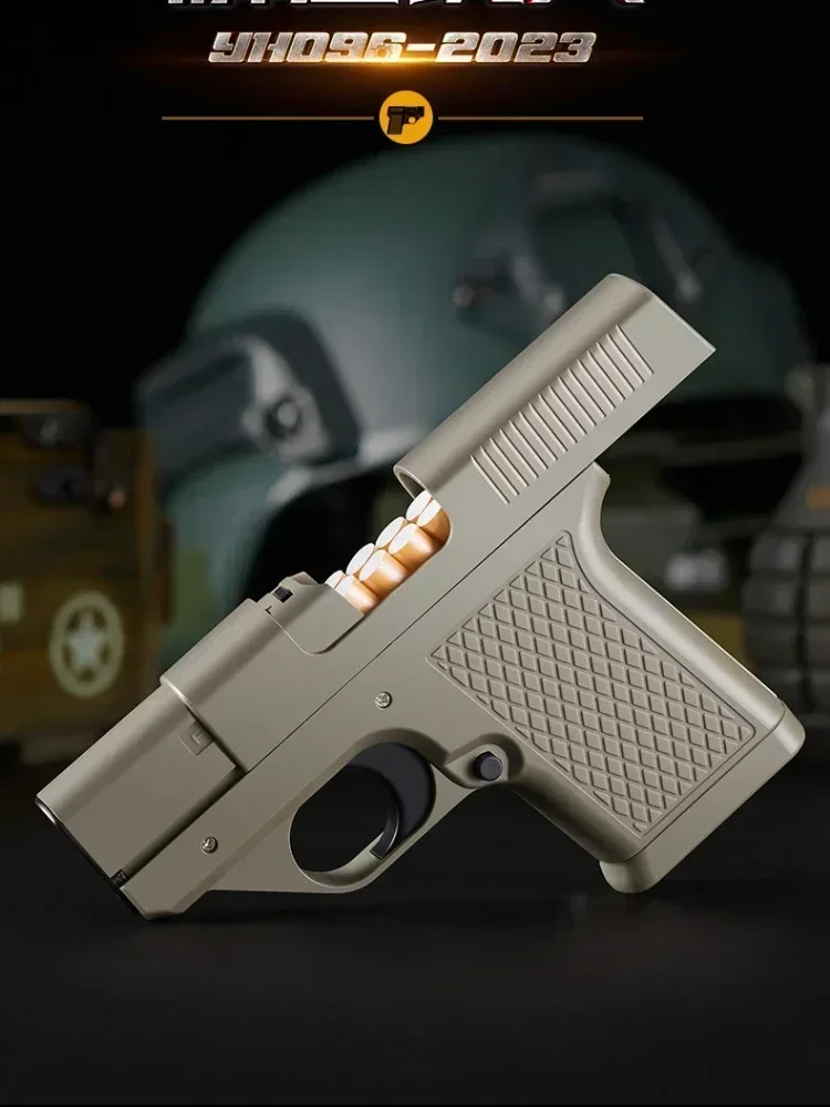 2025 New Clip Gun Butane Gas Lighter Three Capacity Cigarette Holder Windproof Blue Flame Lighter Men's Gift Smoke Accessories