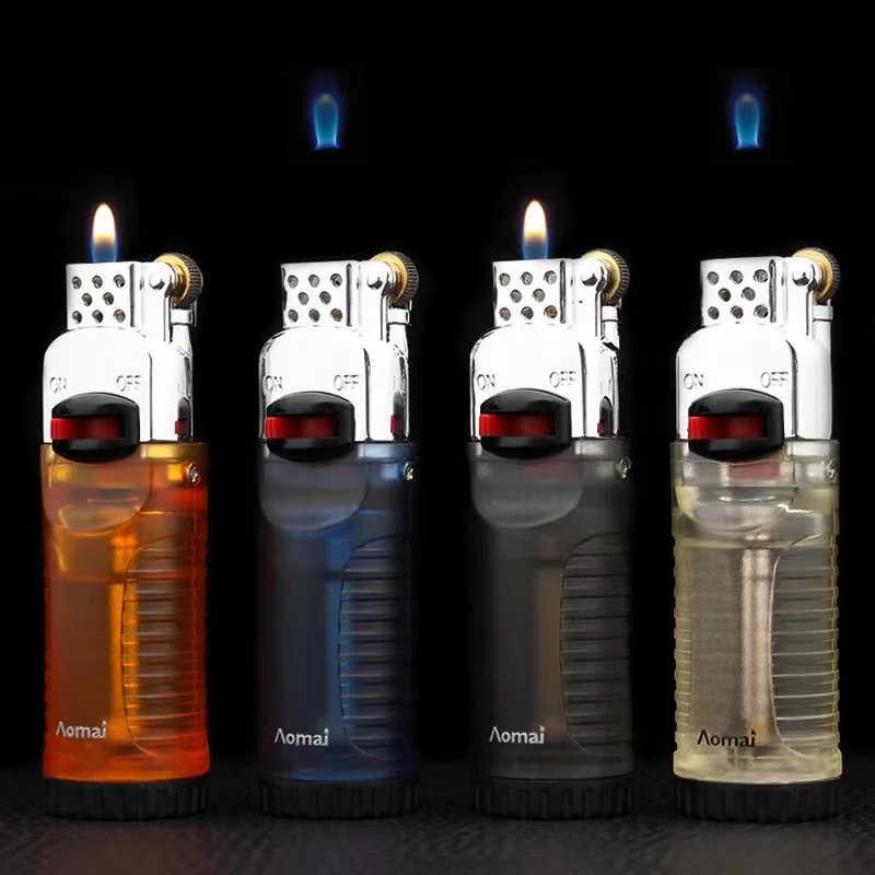 Refillable Butane Gas Lighter with Creative Floating Flame