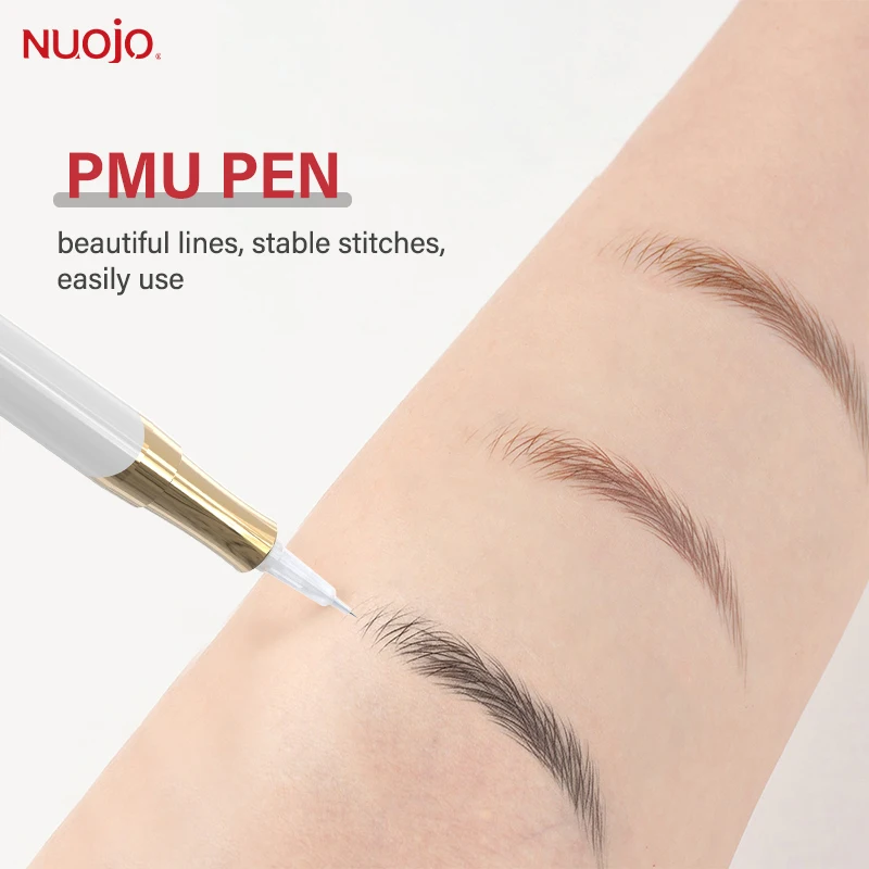 Macchina per trucco semipermanente FAMISOO, penna per microblading, macchina per tatuaggi labbra, eyeliner, sopracciglia, labbra, in omaggio 30 aghi - immagine 2