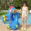 Kids Airplane Shape Infant Float Pool Swimming Ring Inflatable Circle Baby Seat with Steering Wheel Summer Beach Party Pool Toys 4