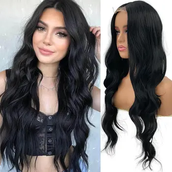 Big Wave Heat Resistant Synthetic Wig, 26 Inch Length, Pre-Styled Natural Waves, Adjustable Cap with Realistic Hairline 1