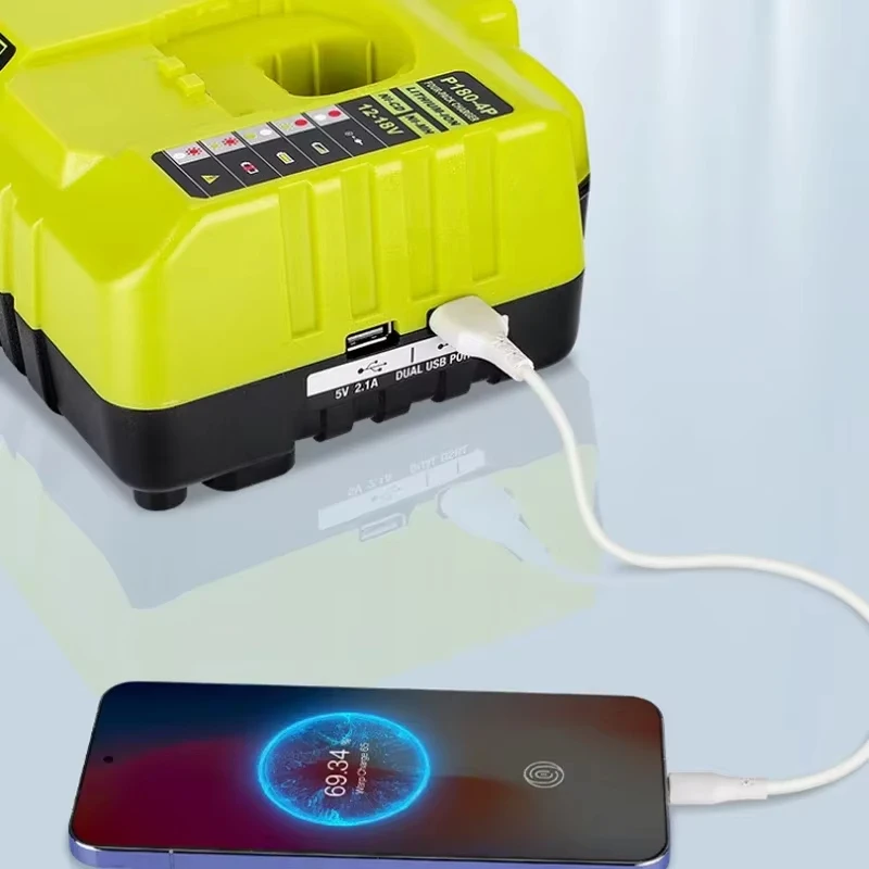 For Ryobi Replacement Charger for Ryobi Ni-CD Ni-MH Li-ion 12V 14.4V 18V Battery