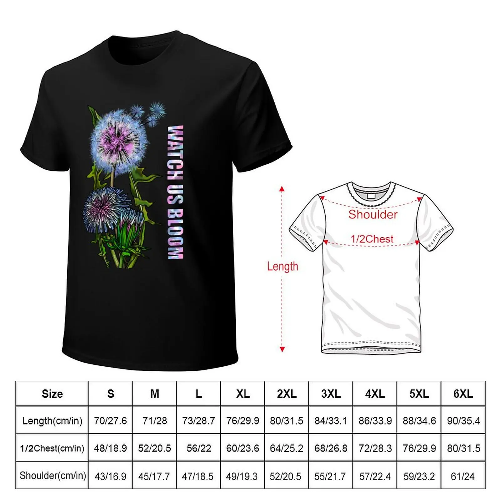 Watch Us Bloom Dandelion 2023 T-Shirt man t shirt shirts
