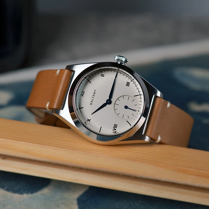 

Винтажные кварцевые наручные часы Baltany Subsecond 200M с водонепроницаемым эмалированным циферблатом VD78, антикварные наручные часы