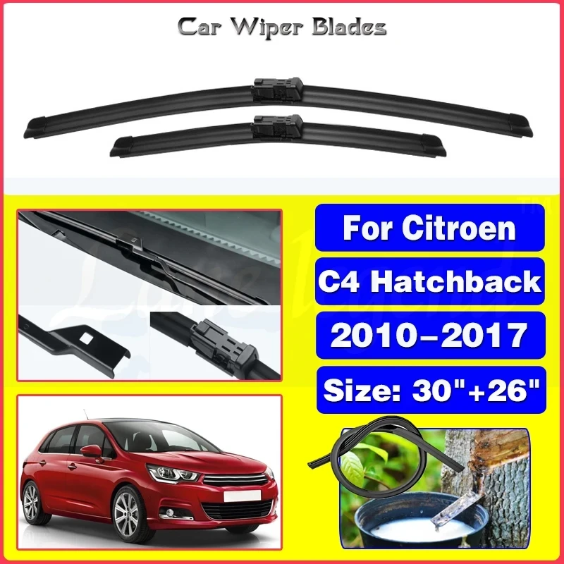 

Wiper Front Wiper Blades For Citroen C4 Hatchback 2010-2017 2011 2012 2013 2014 2015 Windshield Windscreen Front Window 30"+26"