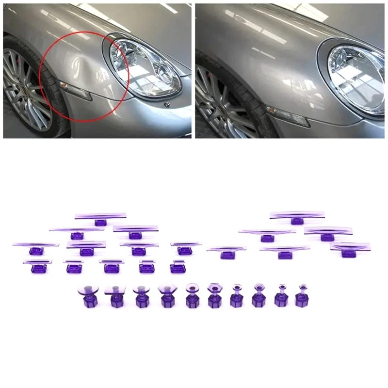 

E5BE Car Dent Fix Car Dent Remover Пластиковый инструмент для удаления вмятин Не вреден для краски