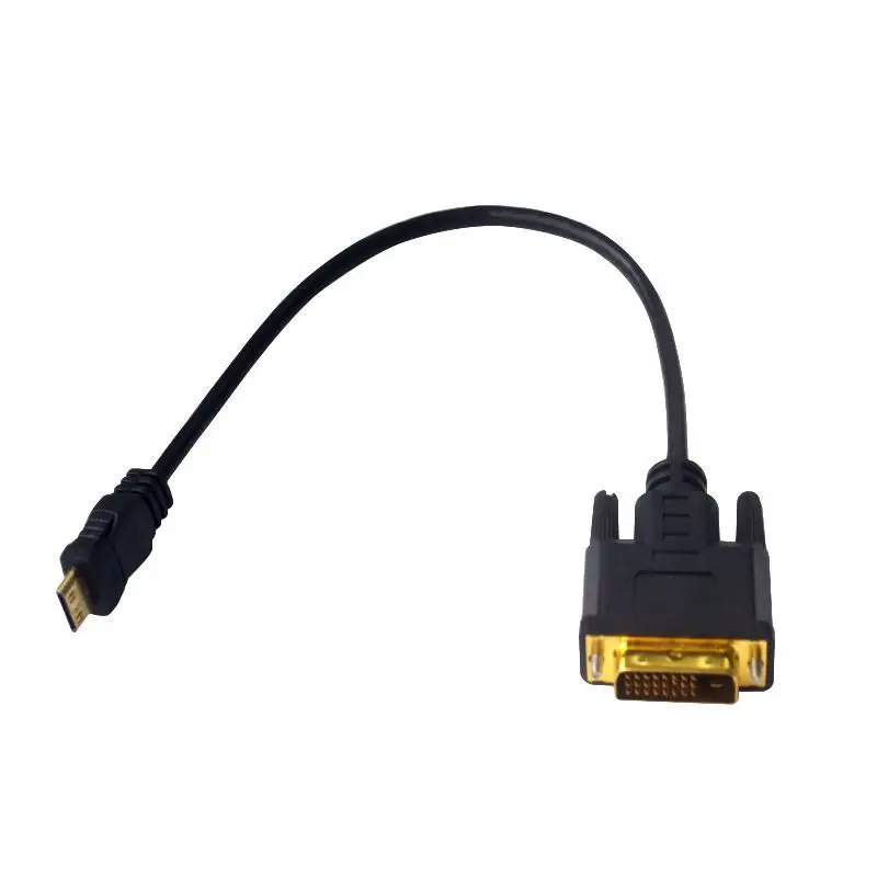 HDMI to DVI Converter HDMI Compatible Converter HDMI to DVI Cable Mini HDMI Compatible To DVI 24+1 Public Connection Mini HDMI Compatible To DVI High-Definition Connection Cable 0.3 Meters