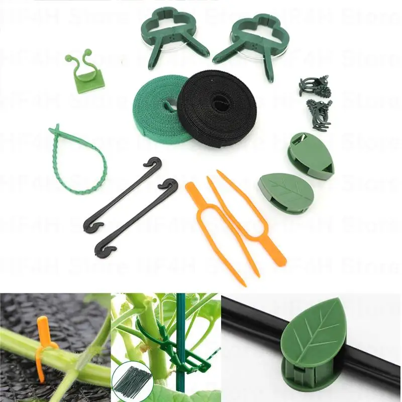 

20pcs Plastic Garden Plant Vine Flower Branch Support Clamping Stand Clips Orchid Stem Holder Fixing Tools Tomato Tied Bundle B4