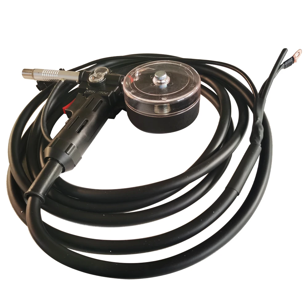 Spool Gun 16 FT Cable MIG Welding Gun Fits Miller210 Spoolmate 3035, Aluminum Welding Gun with 10pcs 0.031in Contact Tips 4