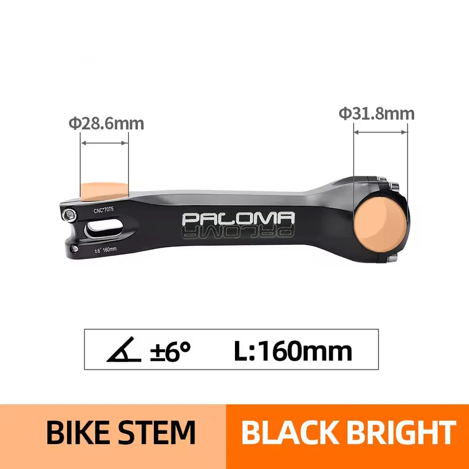 Paloma MTB Bicycle Stem CNC 7075 Aluminum ±6/17 Degree 160/170