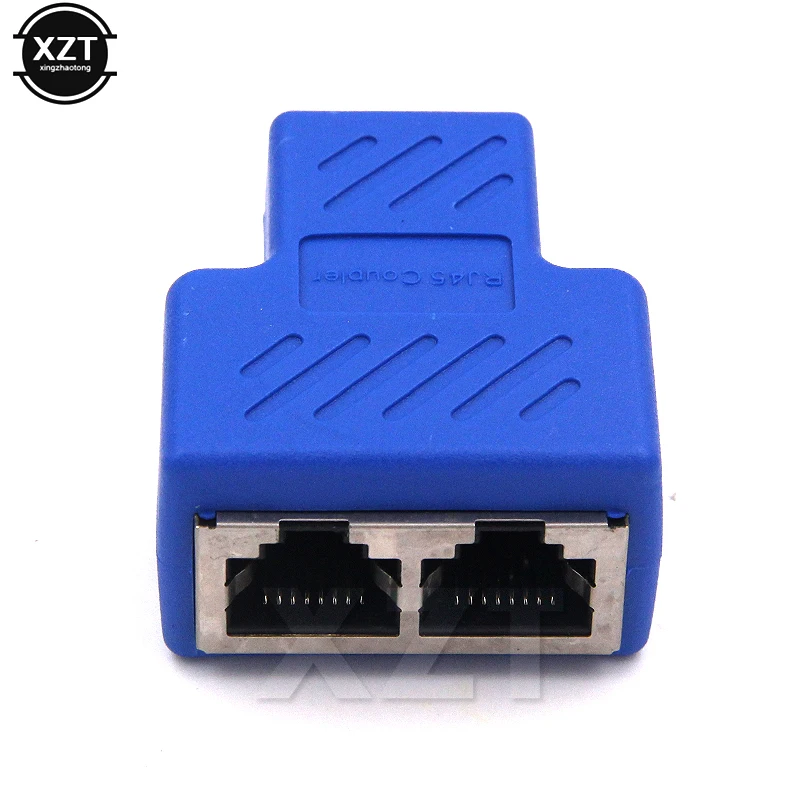 Adaptateur De Câble Ethernet Split 1-in 2-out Pour Connecteur LAN,  Répartiteur D'extension De Câble, Connecteur LAN Pour Décodeurs PC TV Noir  