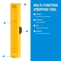 Electric Wire Stripper and Cable Cutter Tool (YELLOW)