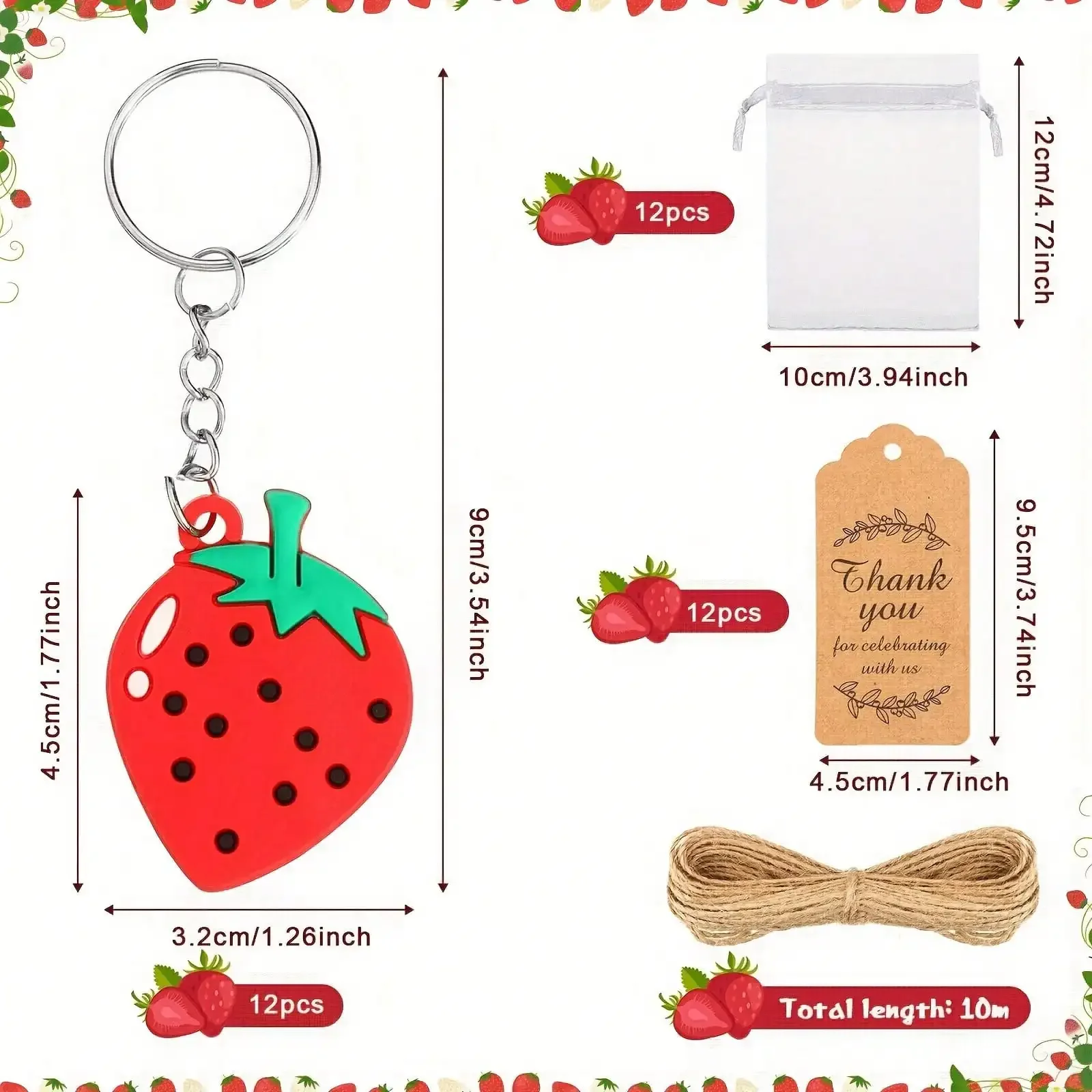37pcs Guitar Keychain Set for Gift Items