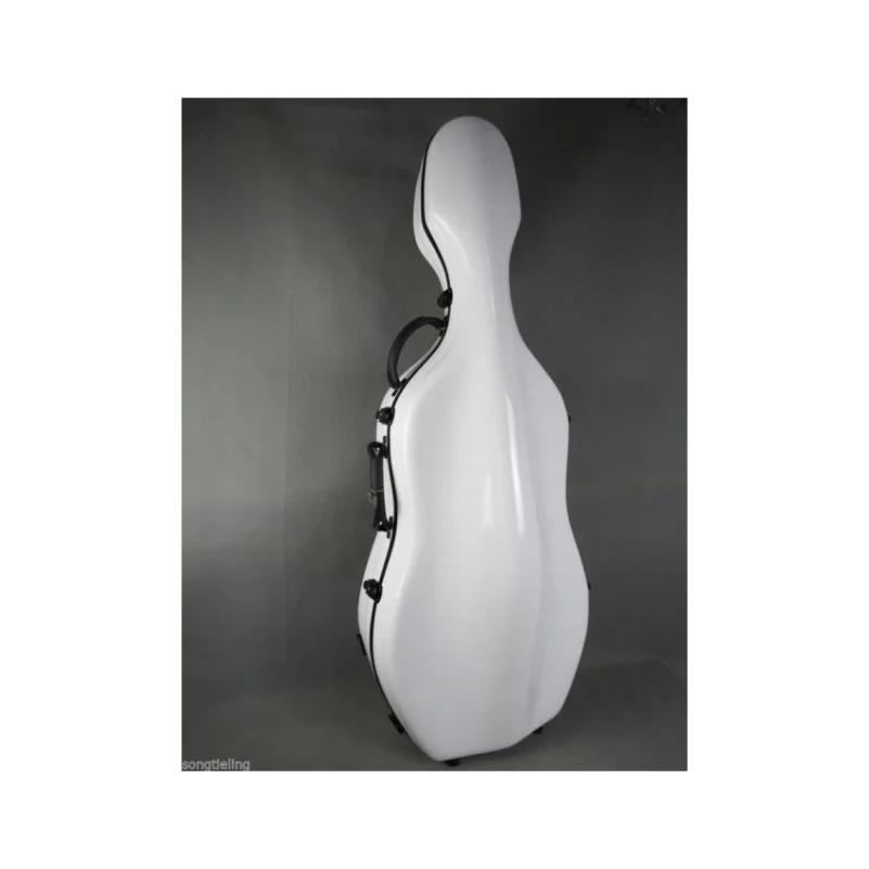 one high quality glass fiber cello case /wheells 4/4 size , cello case