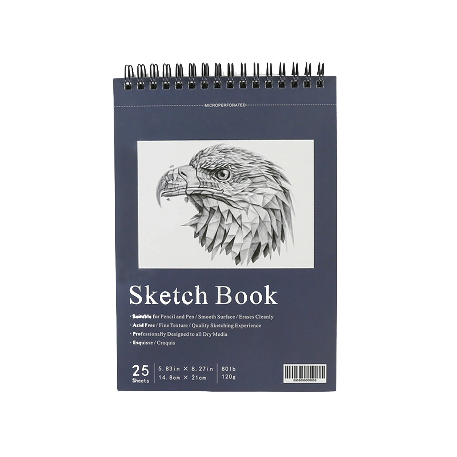 

Student Painting Book Blank Book Top Spiral Bound Sketch Book Pad for Artist Child Student Art Drawing SAL99