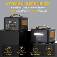 2376Wh Portable Power Station Bundle with Extra Battery & 200W Solar Panel Included, Up to 3000W Solar Generator 2