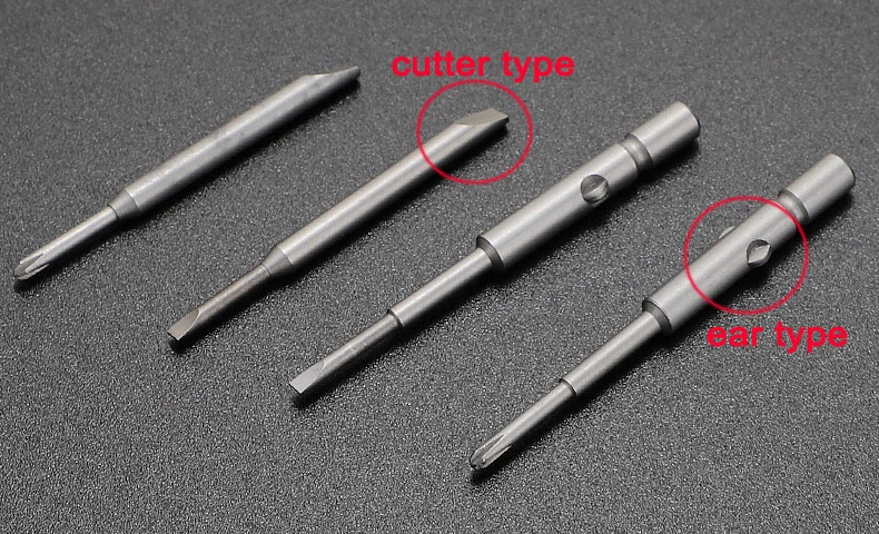 1pc Screwdriver Blade Head Hand Tool Accessory Ear Or Cutter Hexalobular Hexgonal Slot Straight Type