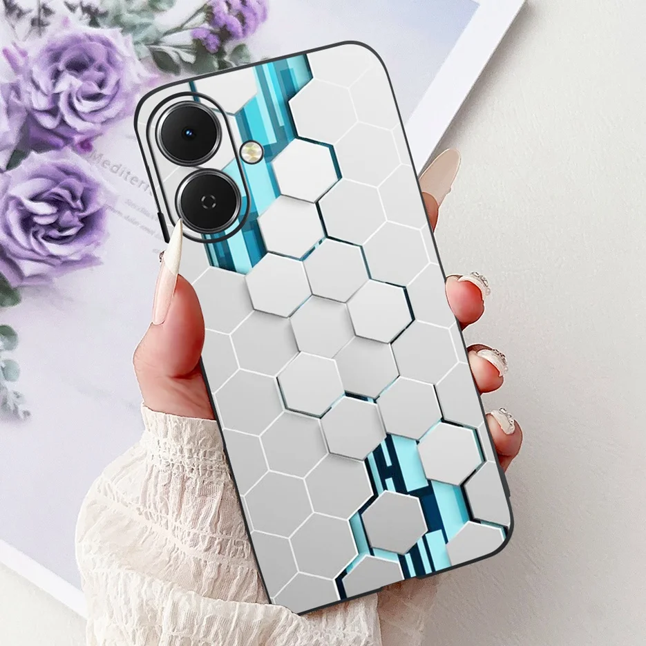 Stylish Painted Soft Silicone Phone Case - Vibrant Design Back Cover