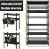 4 Packs All Metal 36" W x 16" D x 71" H Storage Shelves - 5 Tier Heavy Duty Adjustable Garage Shelving Unit 6