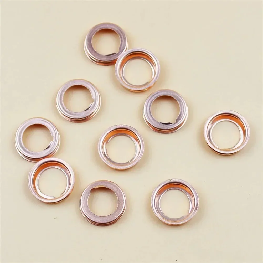 Oil Drain Plugs 10Pcs Oil Drain Screw Gasket Copper Washer For Nissan 11026-01M02 11026-JA00A Infiniti 2010-2011 Juke