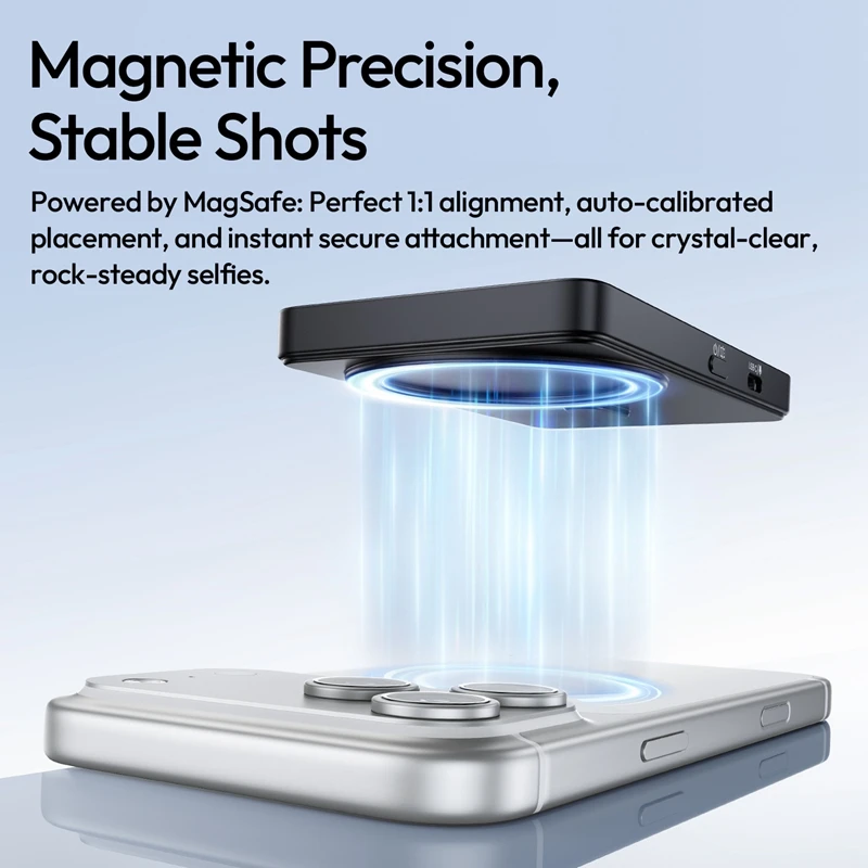 Ulanzi VM1 Vlog Selfie Monitor Screen for iphone 17 16 15 Android Smartphone 4K Magnetic for Studio Vlog Photography Shots