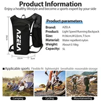NEWBOLER Trail Running Backpack 5L Ultra Lightweight Hydration Vest Breathable Functional Pack for Marathon Cycling Hiking 2