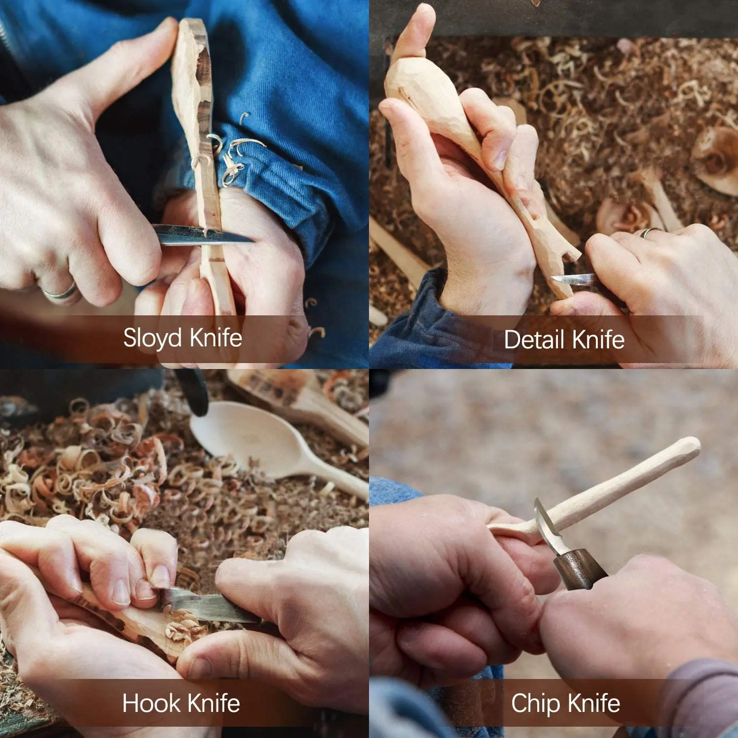 Wood Carving Chisels Set Chisel Woodworking Cutter Hand Tool Knife DIY Peeling Woodcarving