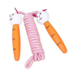 Cotton Jump Rope with Wooden Handles (Rabbit)