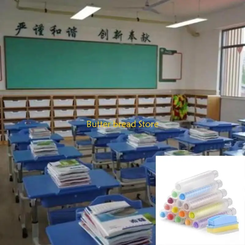 W89C 분필 홀더가 있는 보도 분필 칠판 칠판용 화이트보드 지우개