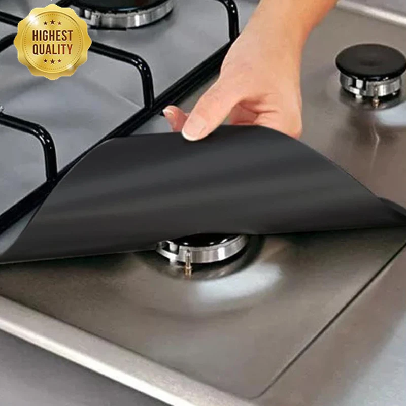4pcs Stove Protector Cover Liner Gas Stove Protector Gas Stove Stovetop