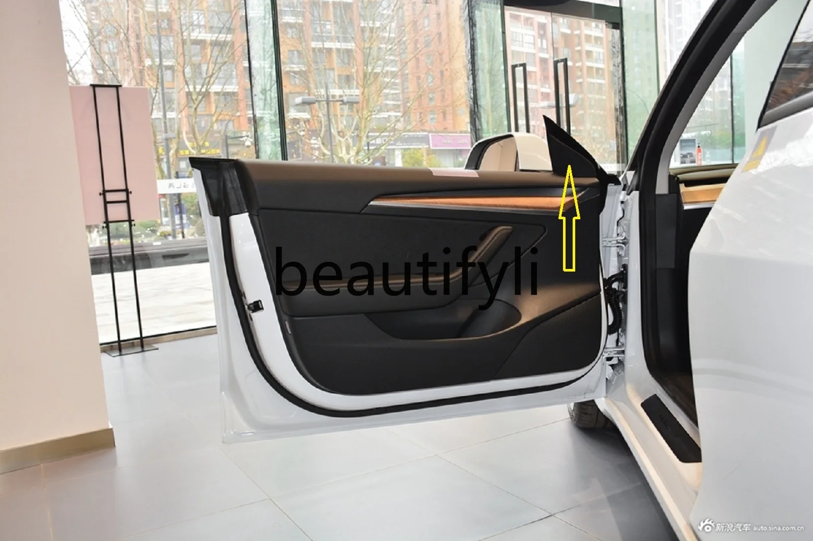 Model 3 Original A-pillar horn cover with horn