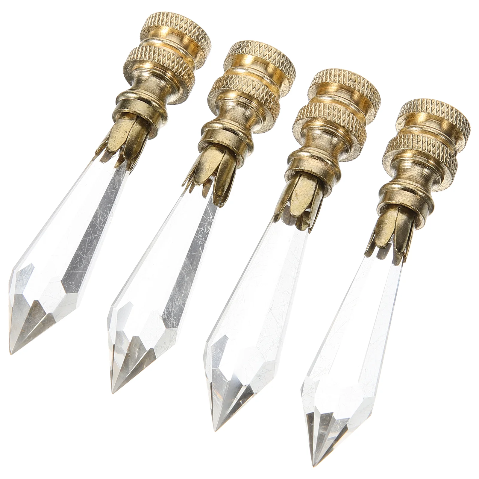 

4 Pcs Birthday Decoration for Girl Lampshade Decorative Head Finials Table Cap Light Glass Knobs