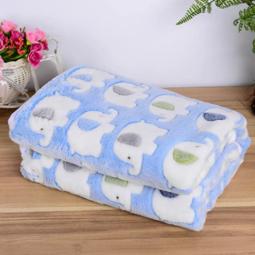Soft Comfortable  Multi-color optional Bone Pattern Warm Flannel Blanket Winter Quilt Fleece Blanket Pet Blanket