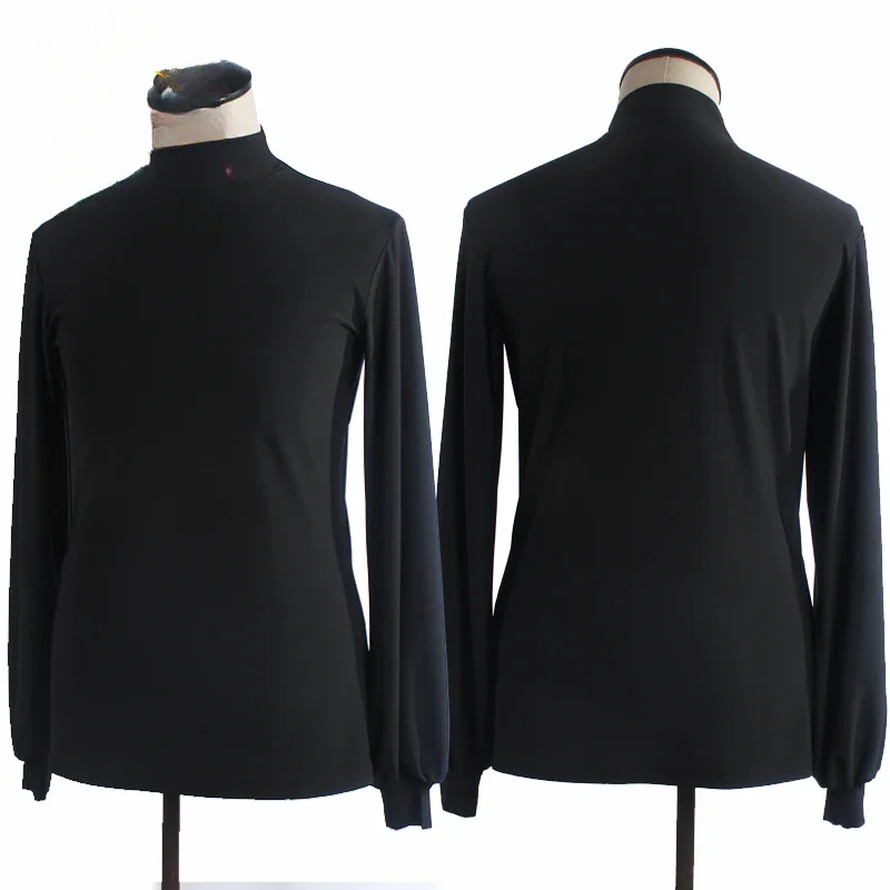 Loose Latin Dance Tops Men Ballroom Dance Clothes Rumba Cha Cha Practice Tops Male Latin Competition Clothing Adult Shirt