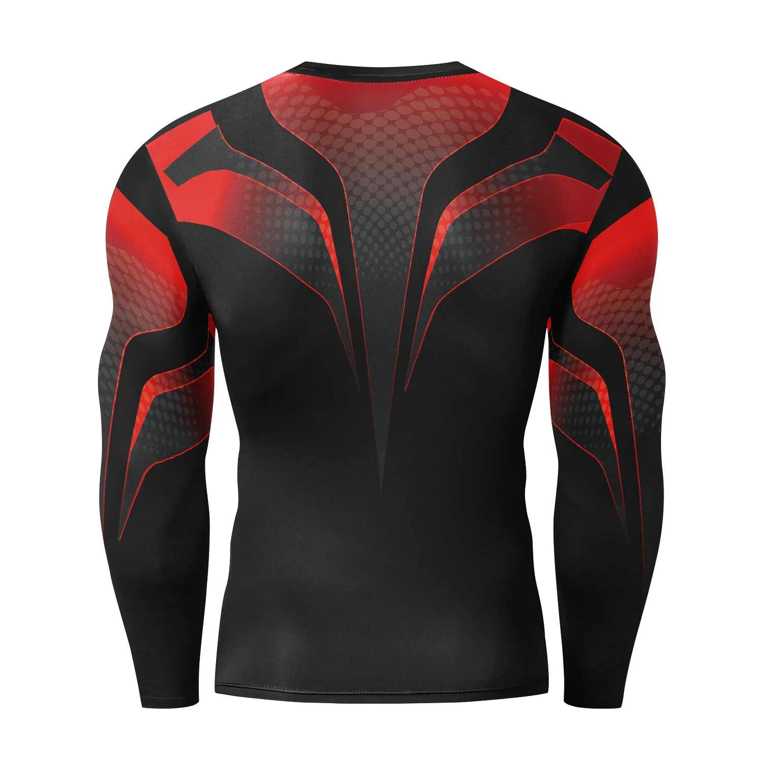 Herren-Lauf-T-Shirt, schnell trocknend, atmungsaktiv, eng, lange Ärmel, geeignet für Jiu-Jitsu, Fitnessstudio, Outdoor-Joggen – Detail 10